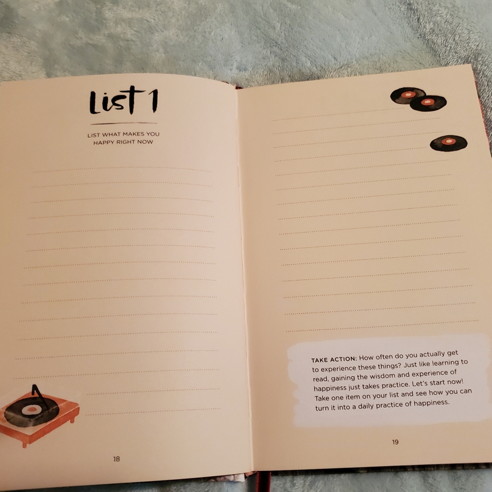 52 List for Happiness Journal NWOT